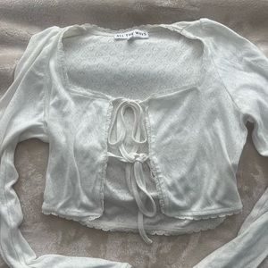 Reformation pointelle top